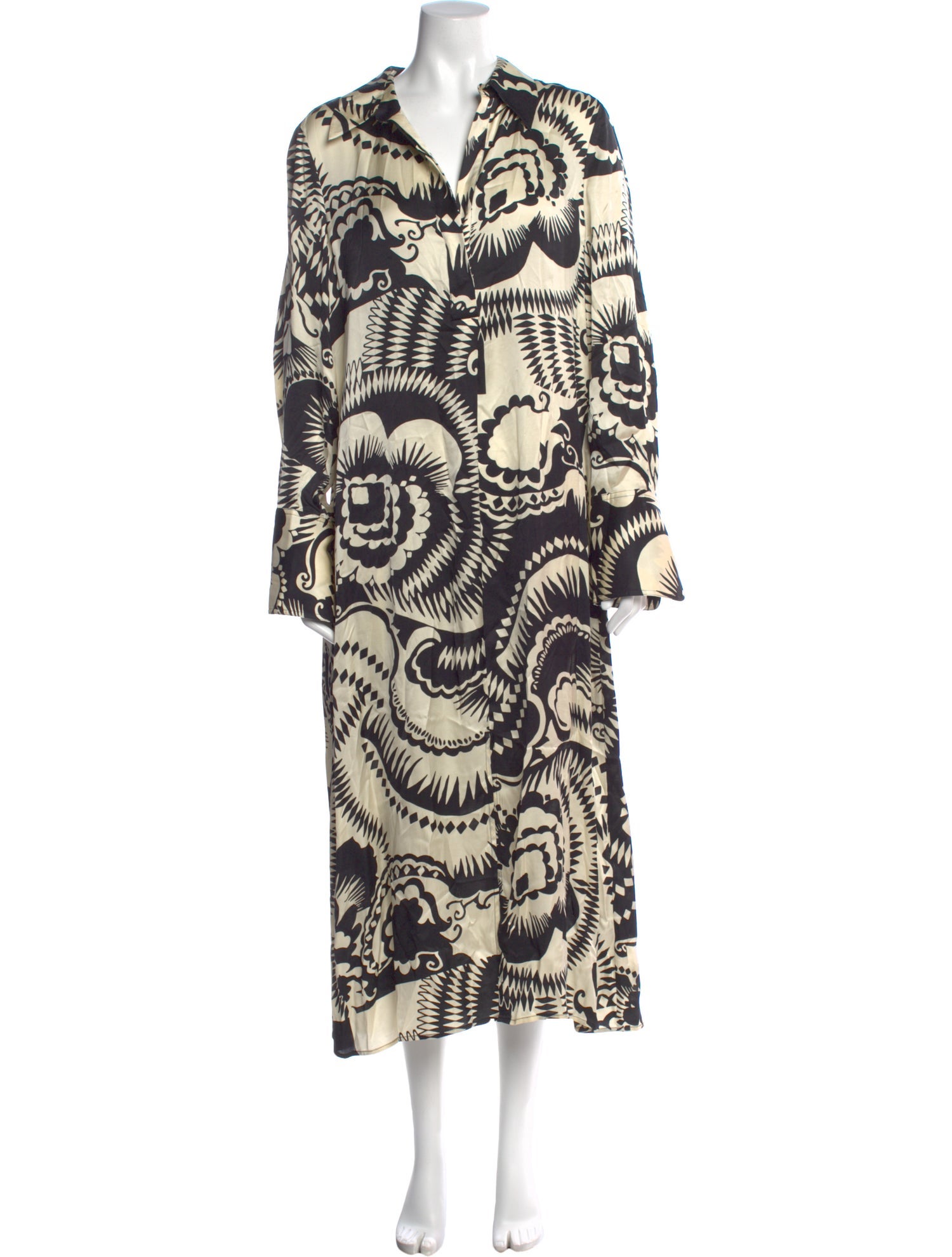 Reiss Printed Long Dress
