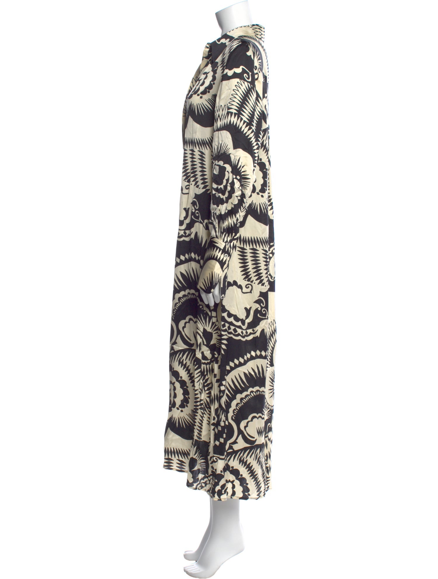 Reiss Printed Long Dress