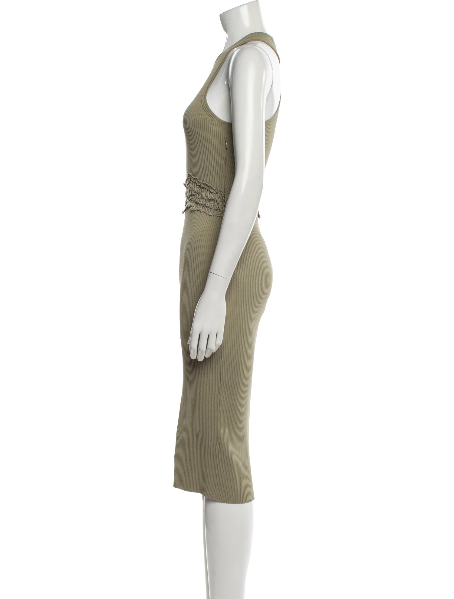 Reiss Crew Neck Midi Length Dress