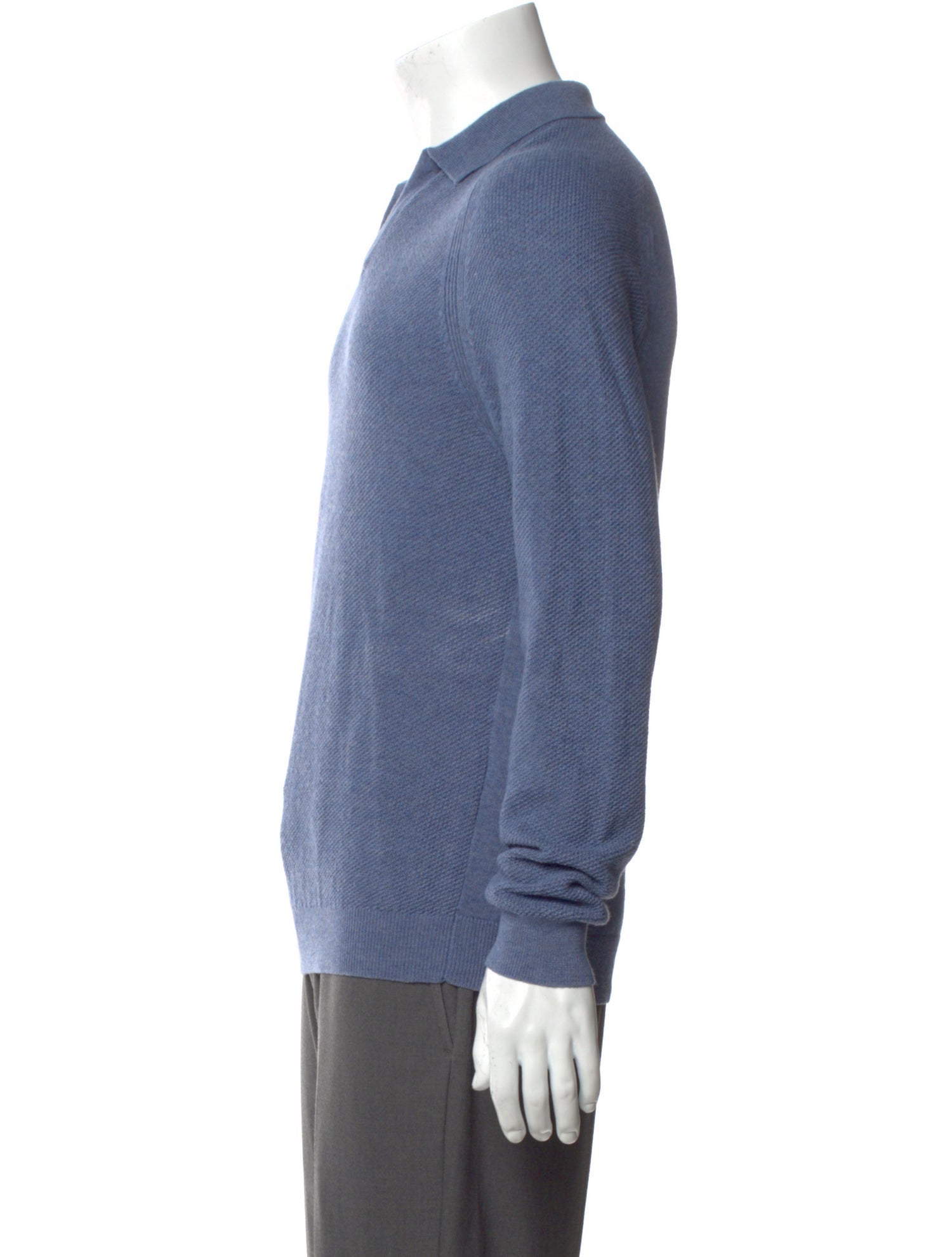 Reiss Collar Long Sleeve Polo Sweater