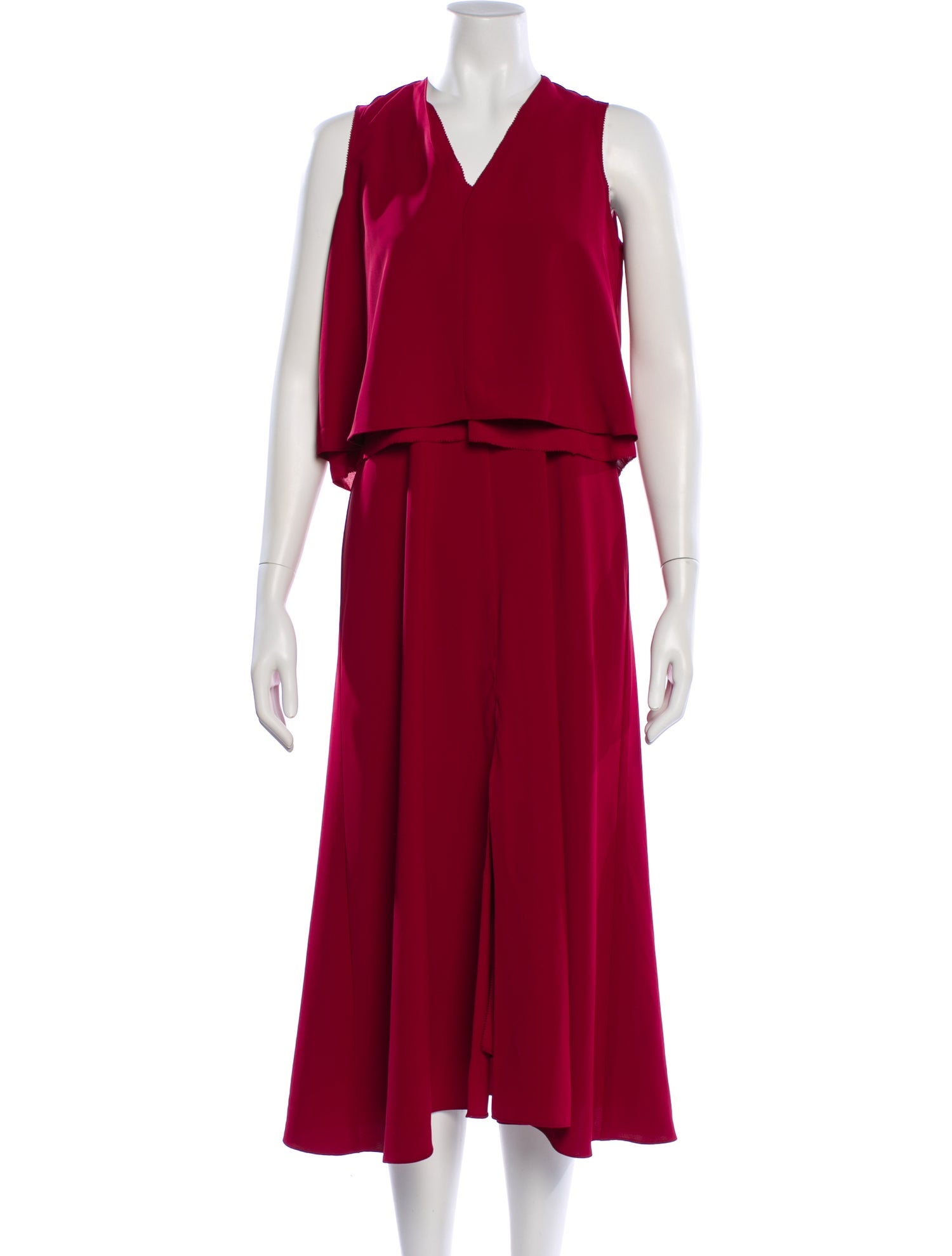 Reiss V-Neck Long Dress