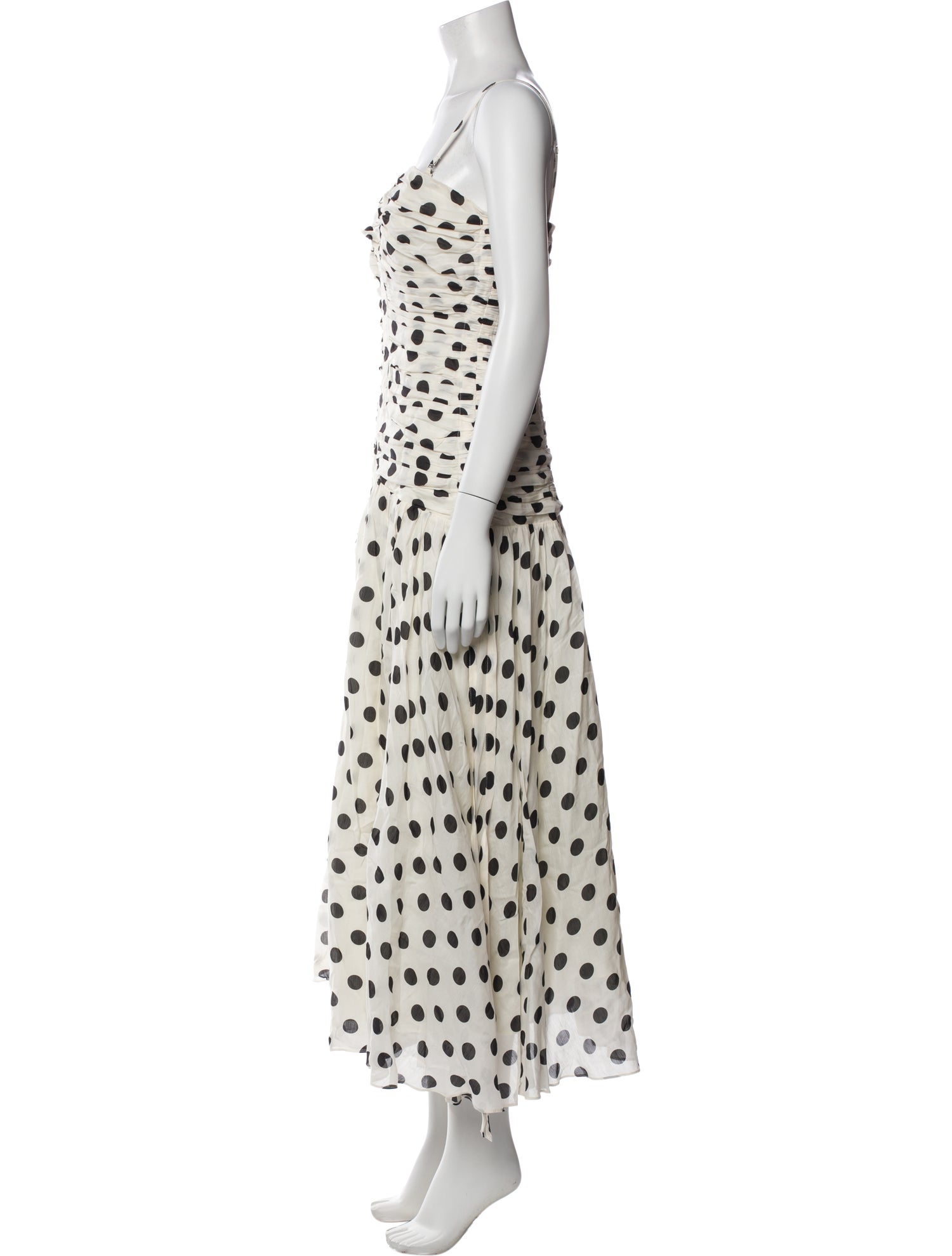 Reiss Polka Dot Print Long Dress