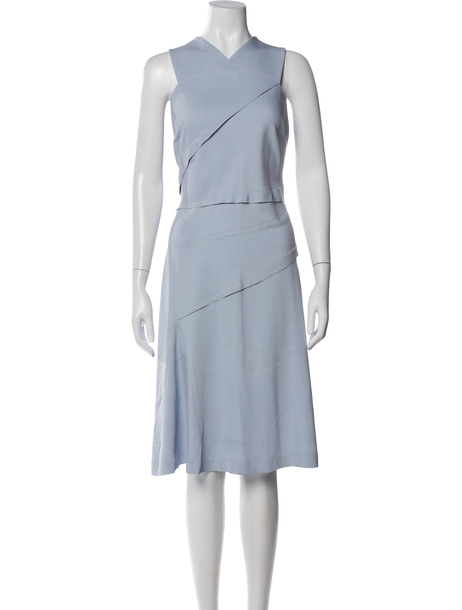 Reiss V-Neck Midi Length Dress