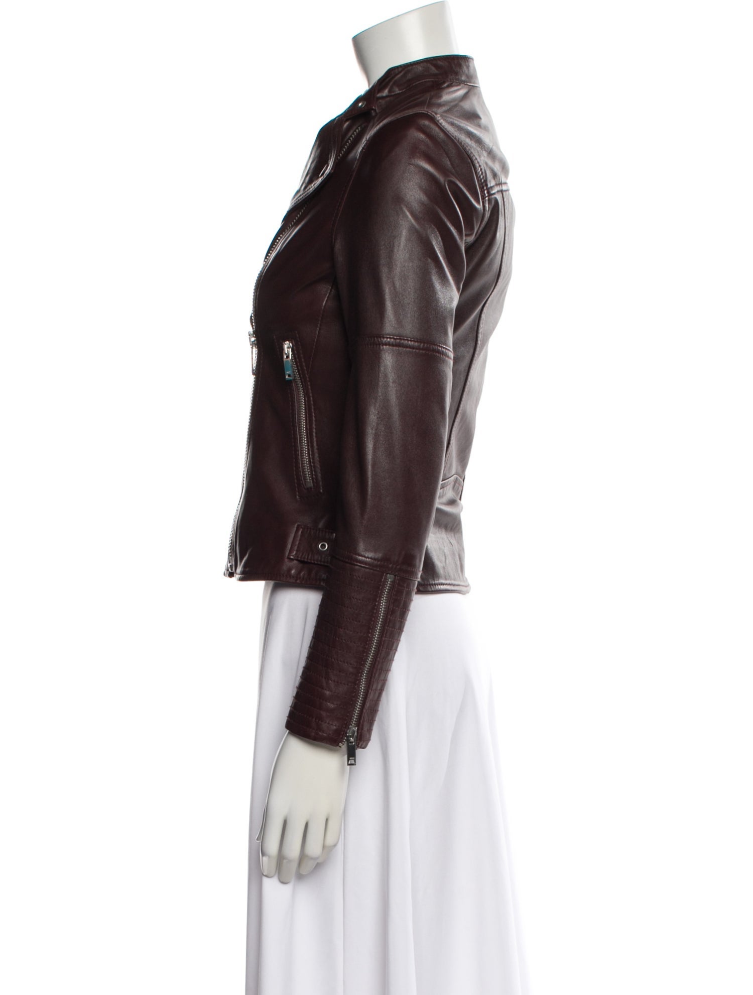 Reiss Leather Biker Jacket