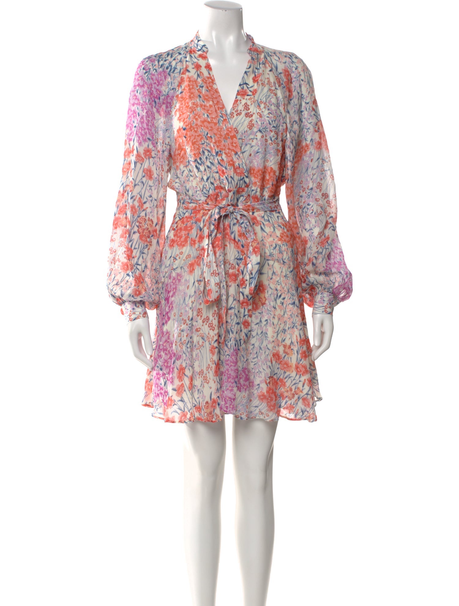Reiss Floral Print Mini Dress