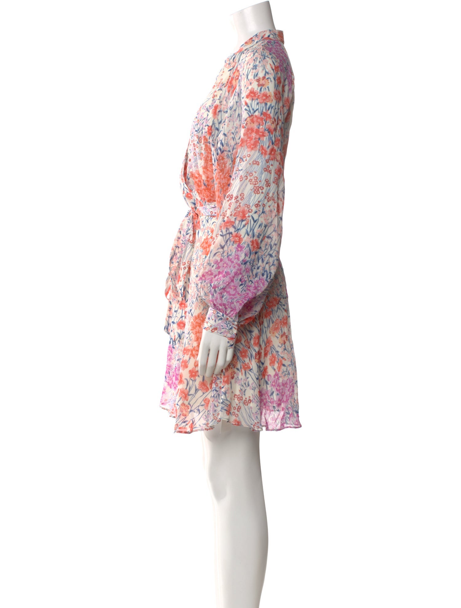Reiss Floral Print Mini Dress