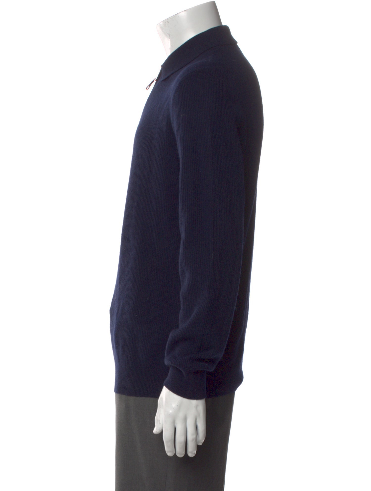 Reiss Merino Wool Collar Polo Sweater