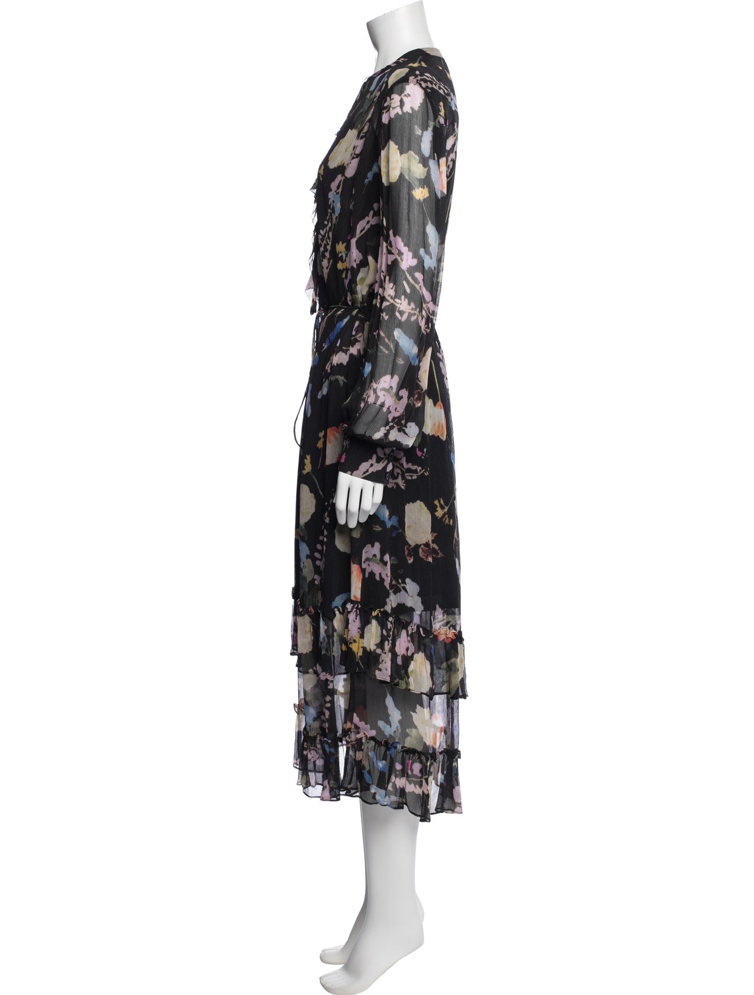 reiss black dress Ruched Bodycon Midi in 211775) Black Evening Dresses | Reiss