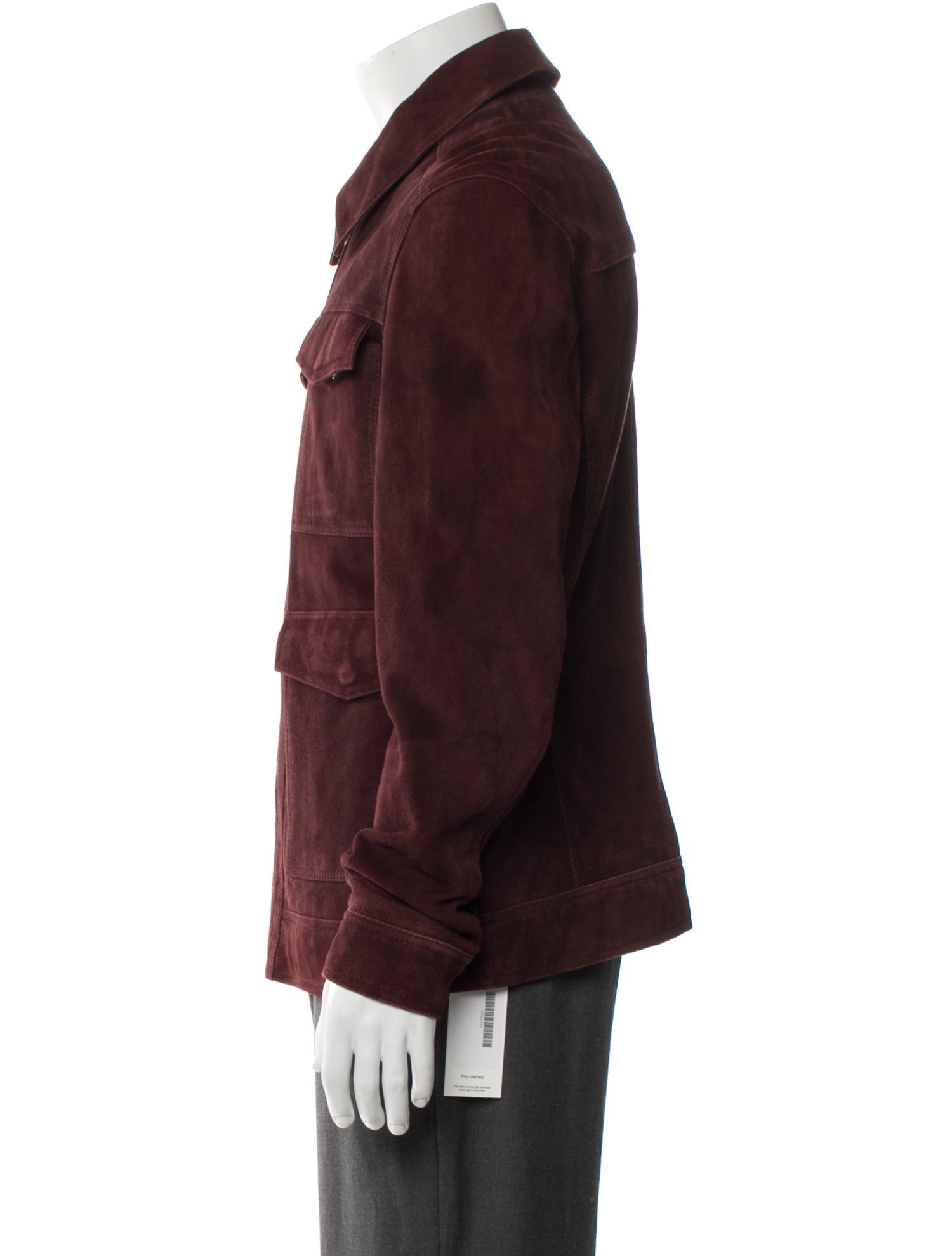 Reiss Goat Leather Utility Jacket