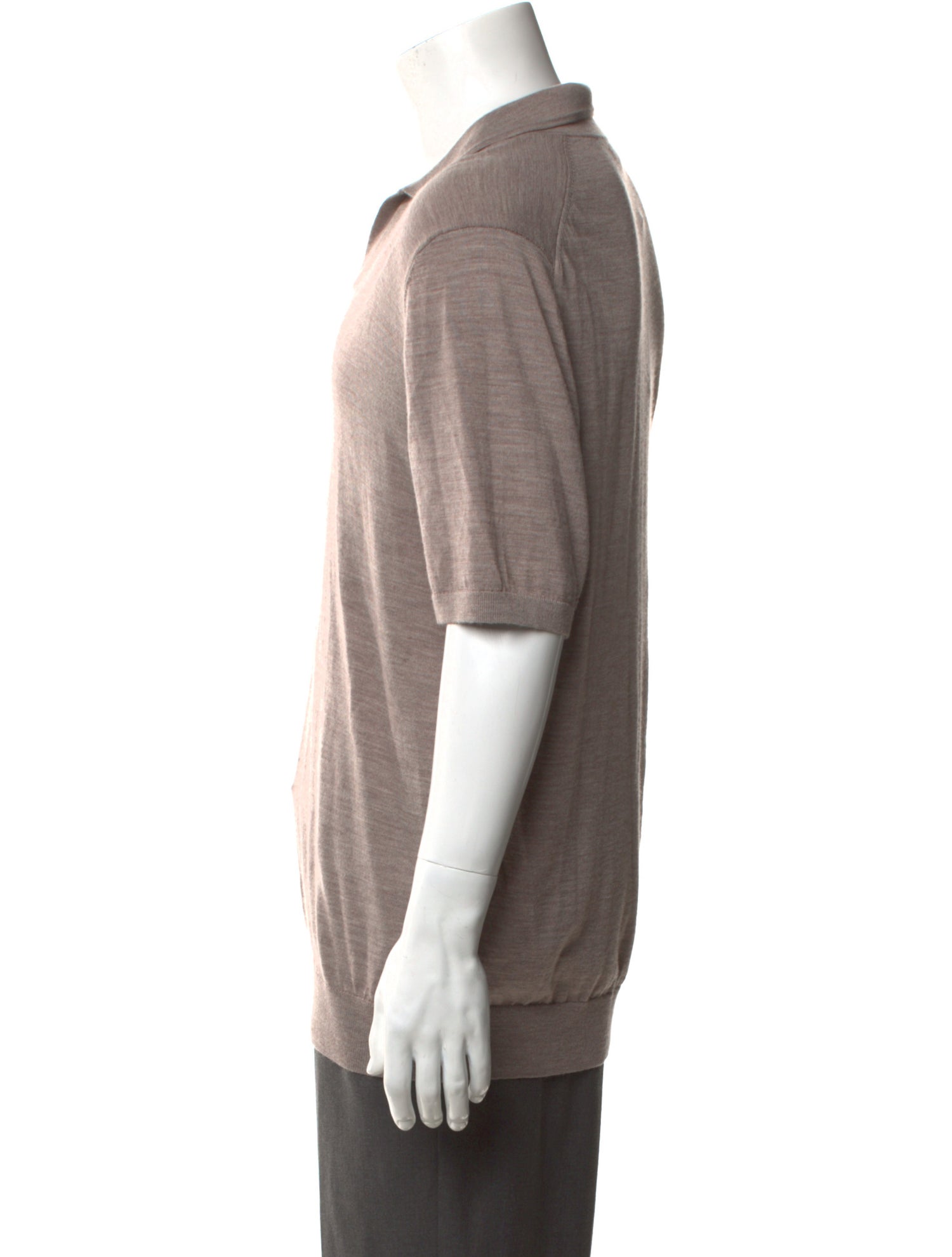 Reiss Merino Wool Collar Polo Sweater