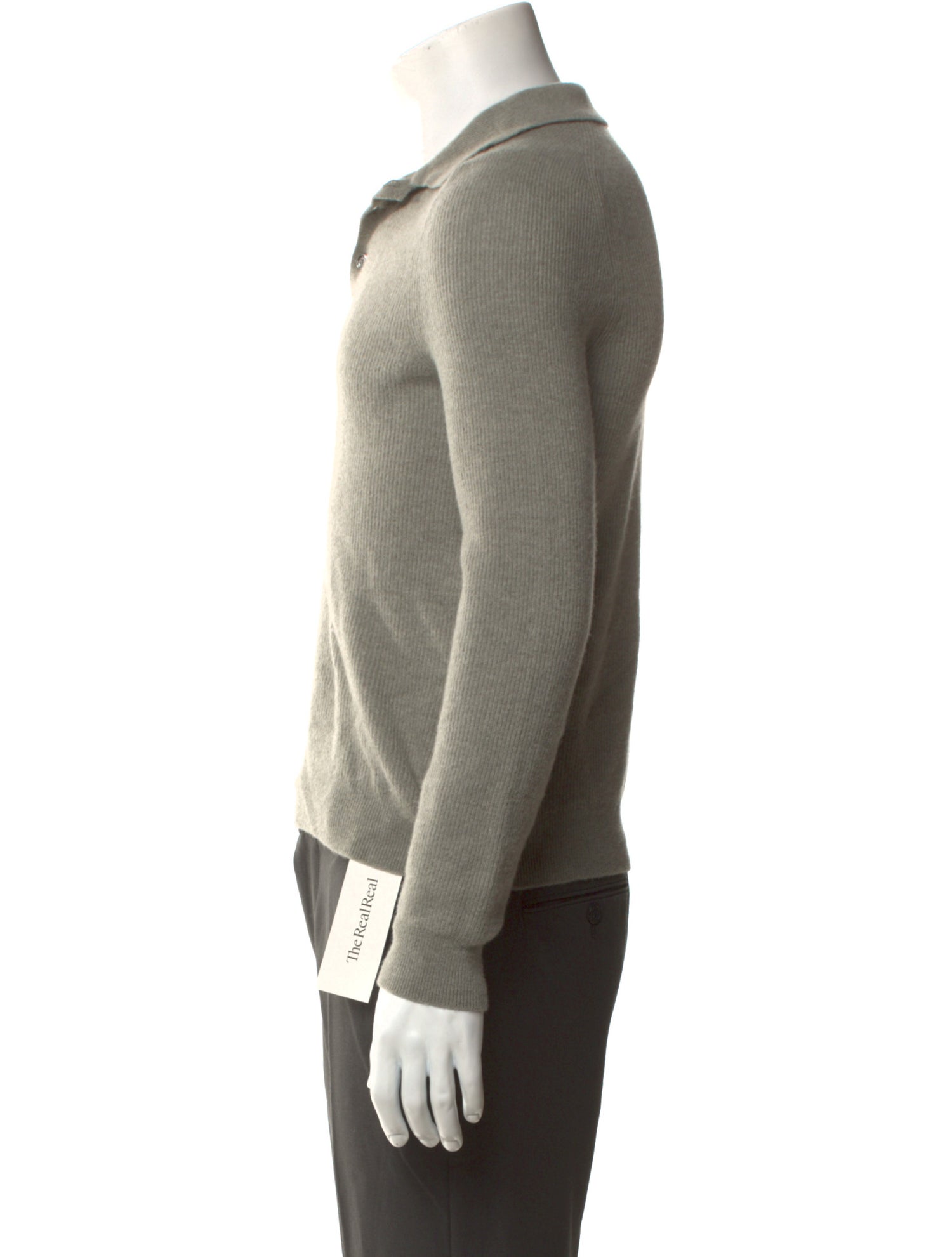 Reiss Merino Wool Collar Polo Sweater