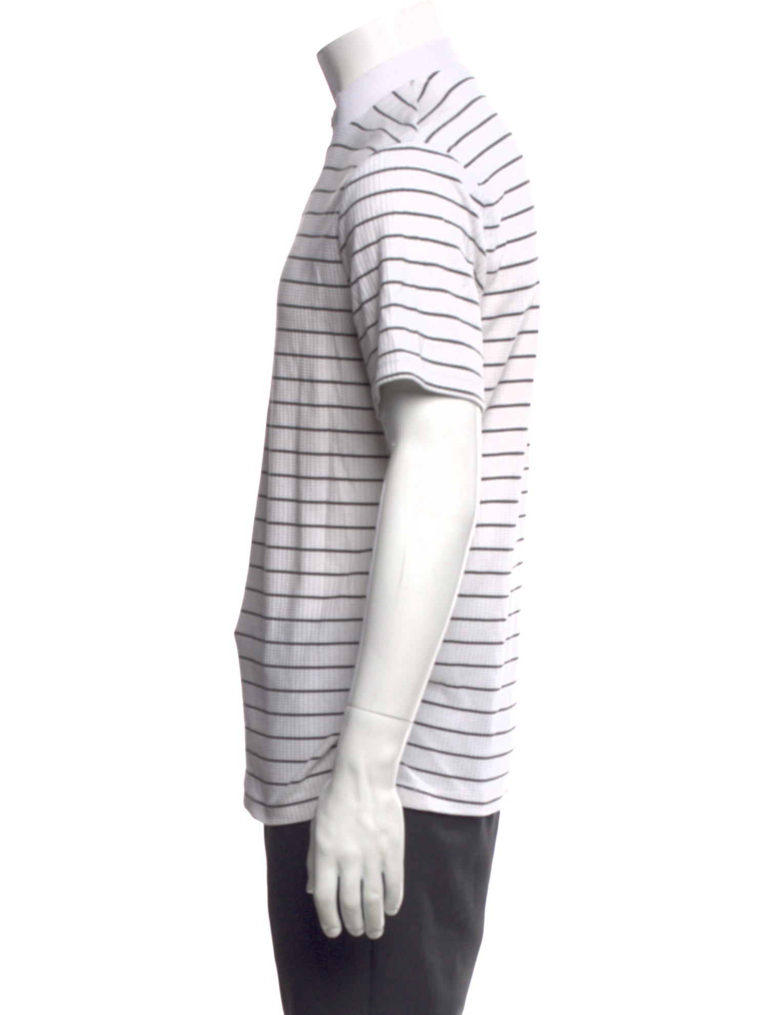 Reiss Striped Mock Neck Pullover