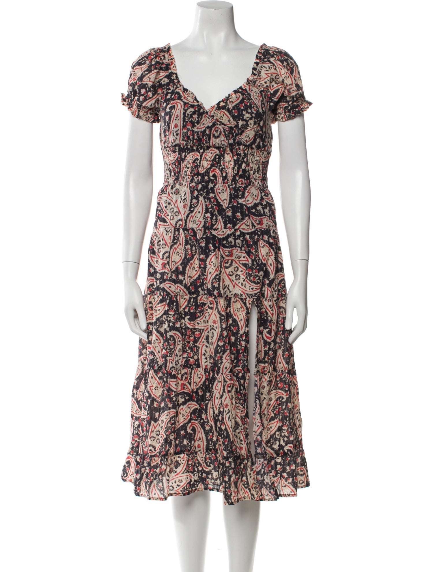 Rahi Paisley Print Midi Length Dress