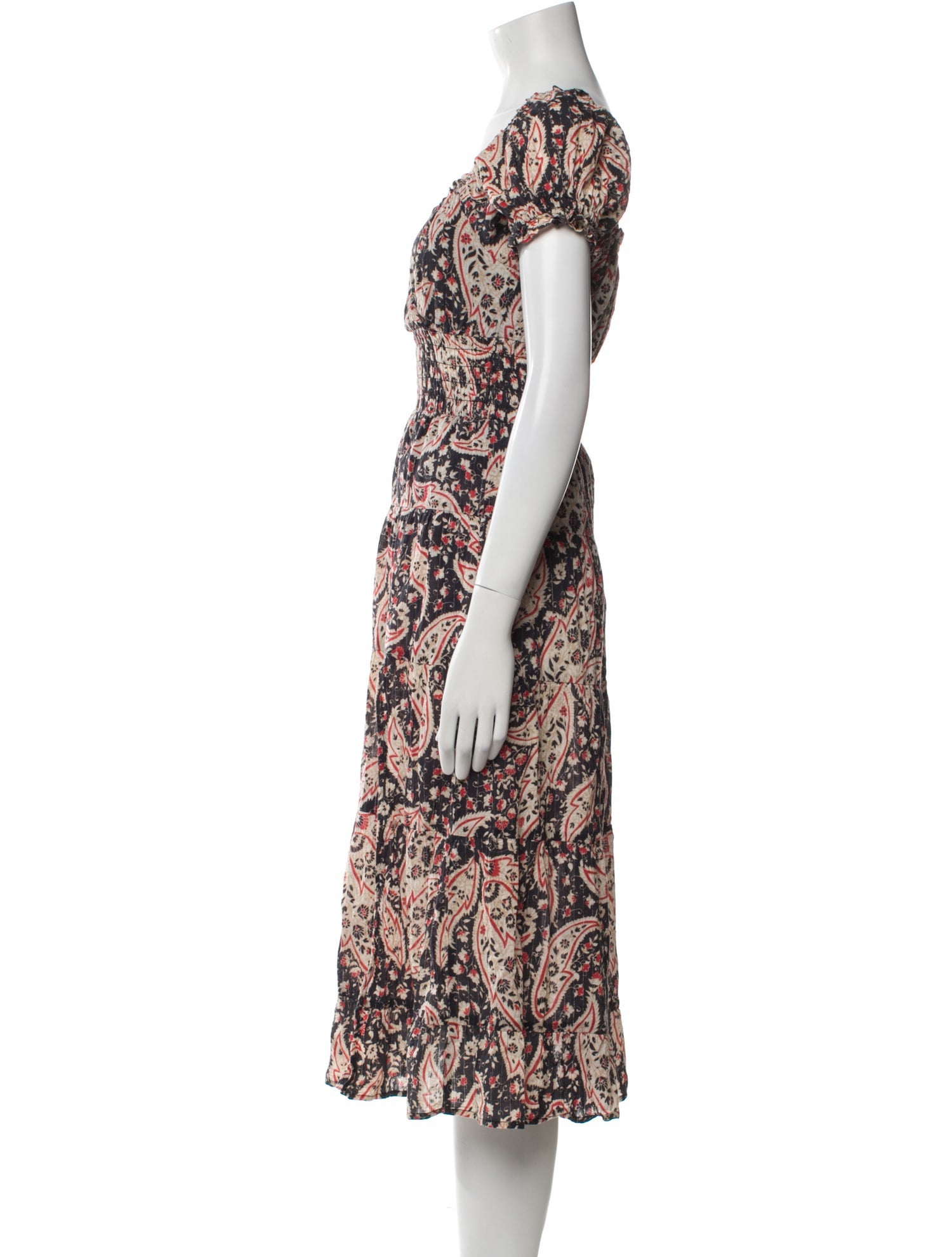 Rahi Paisley Print Midi Length Dress