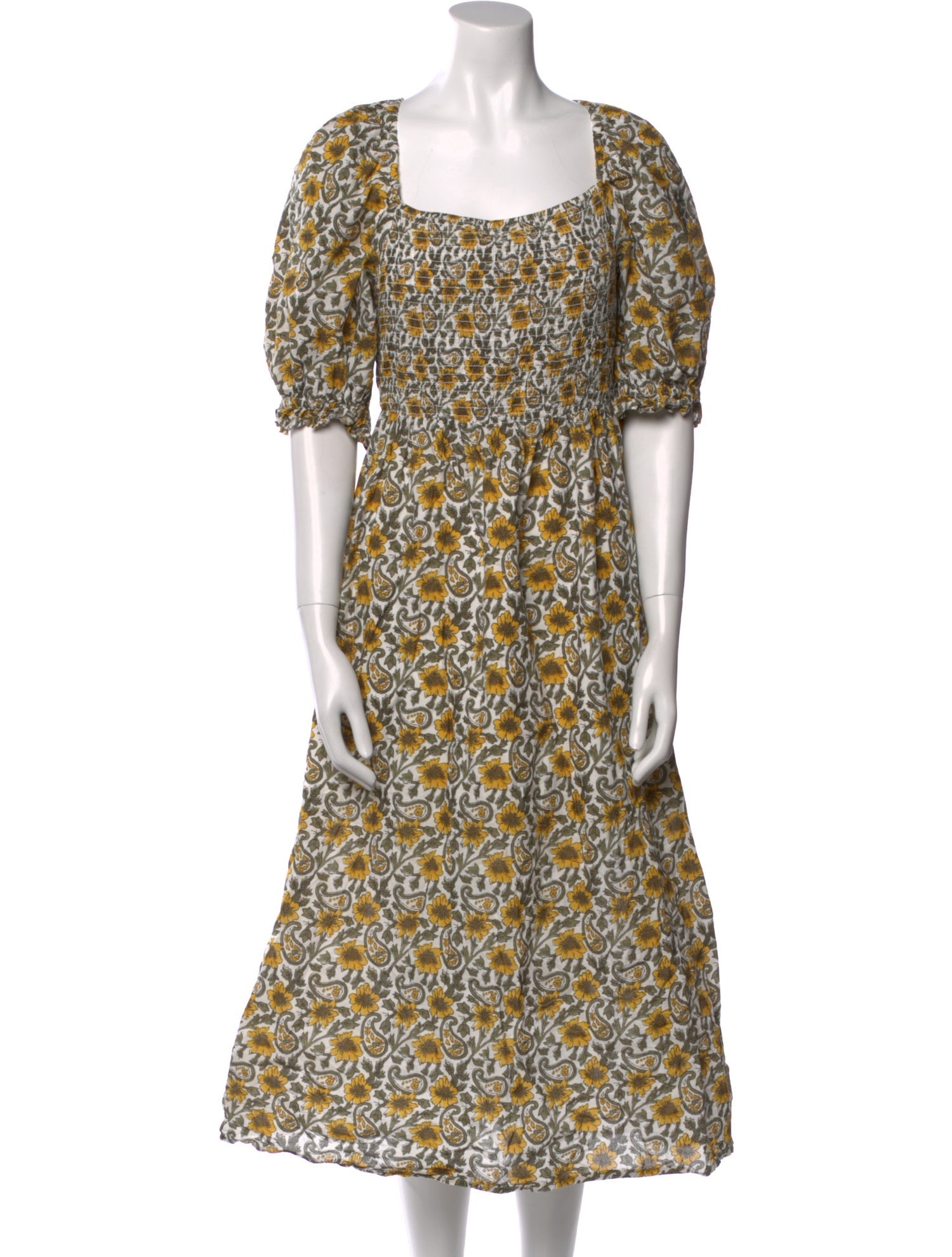 Rahi Floral Print Midi Length Dress