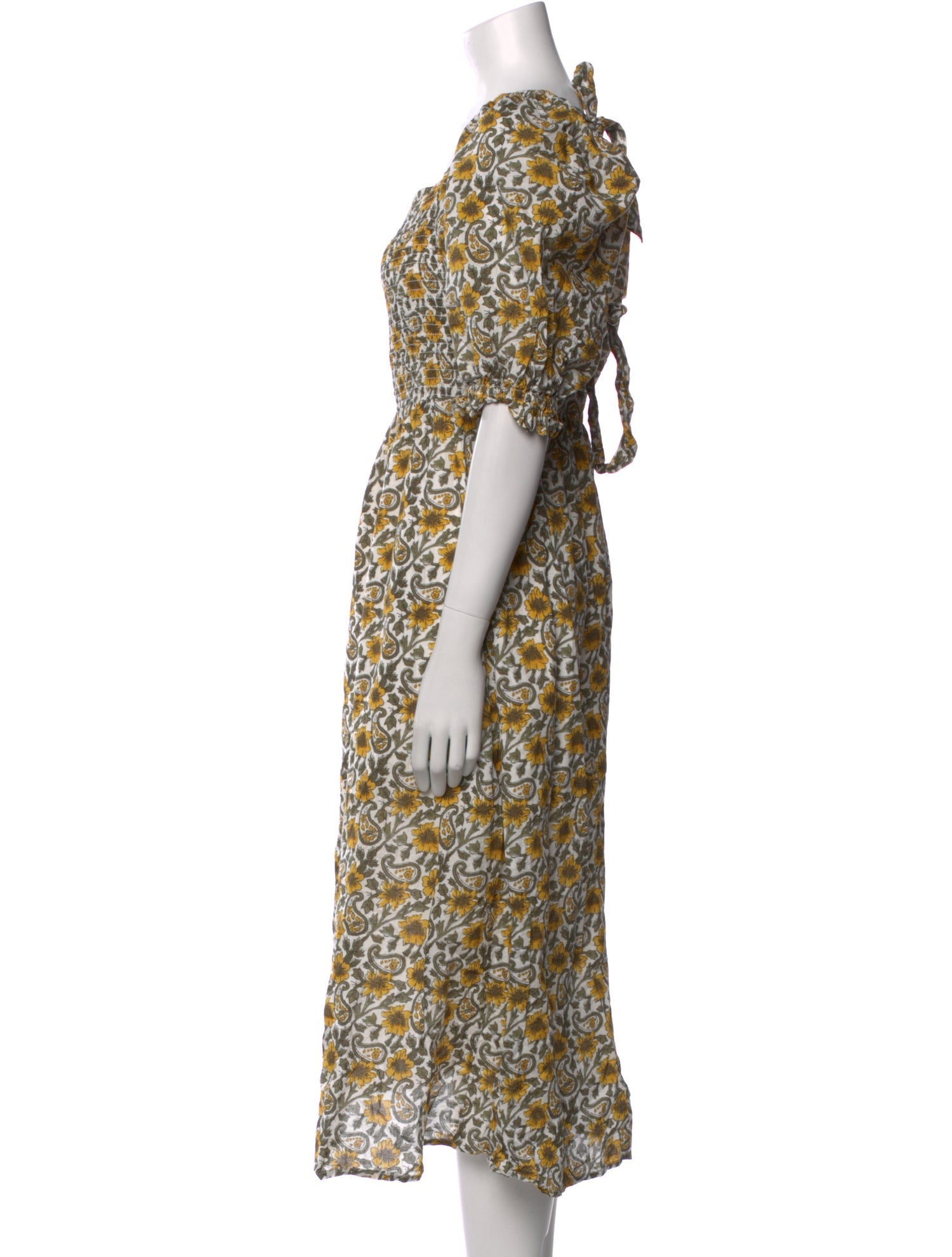 Rahi Floral Print Midi Length Dress