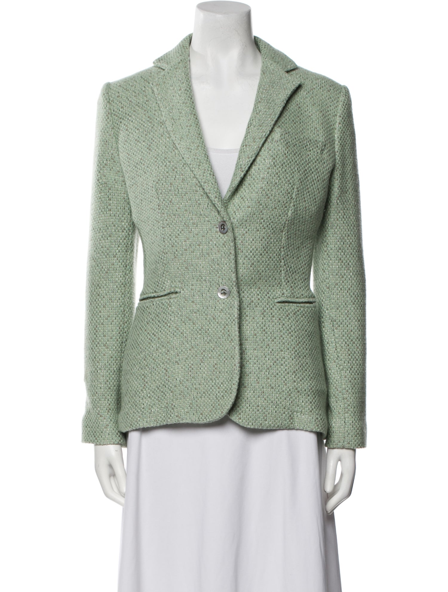 Richard Grand Cashmere Tweed Pattern Blazer