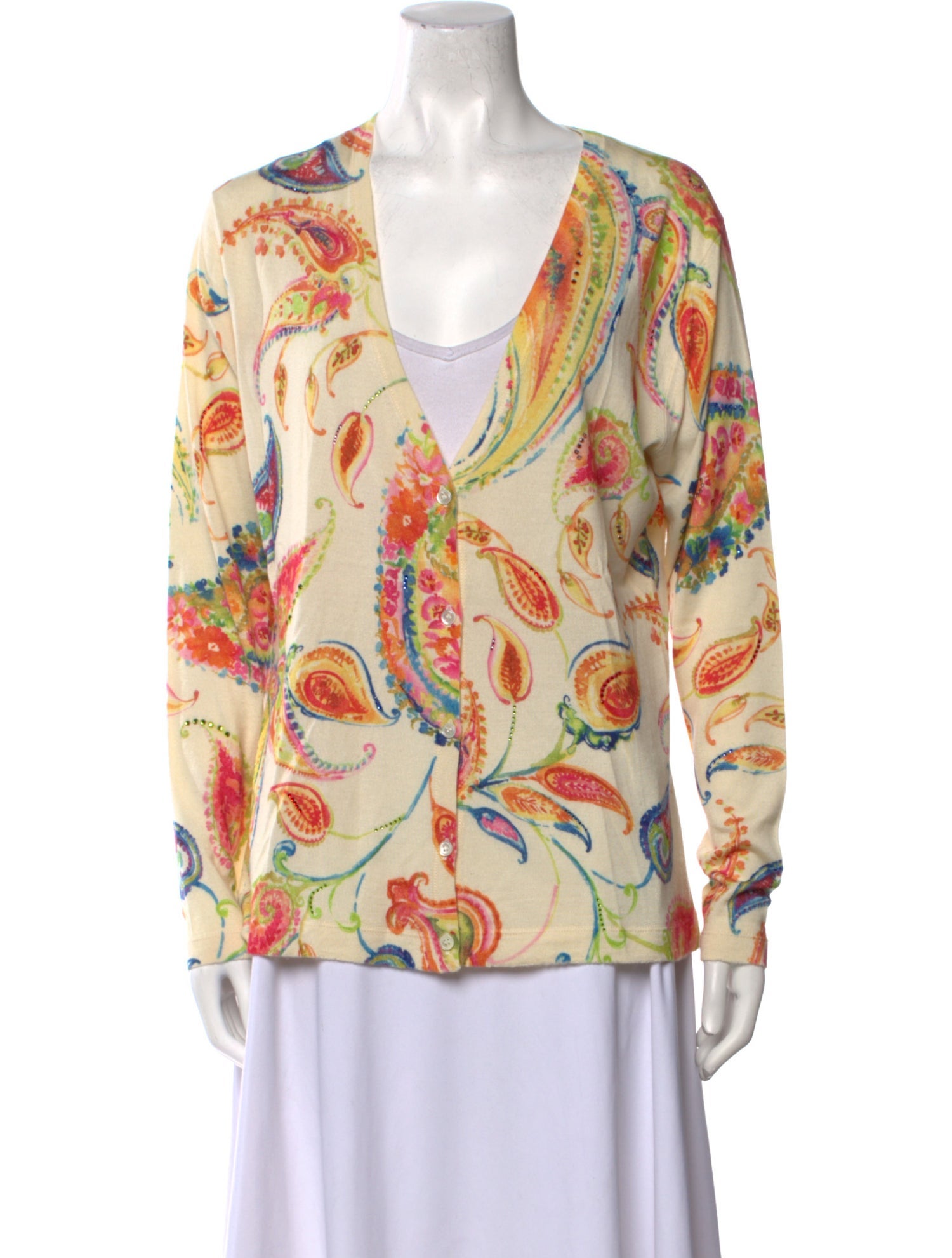 Richard Grand Cashmere Printed Sweater