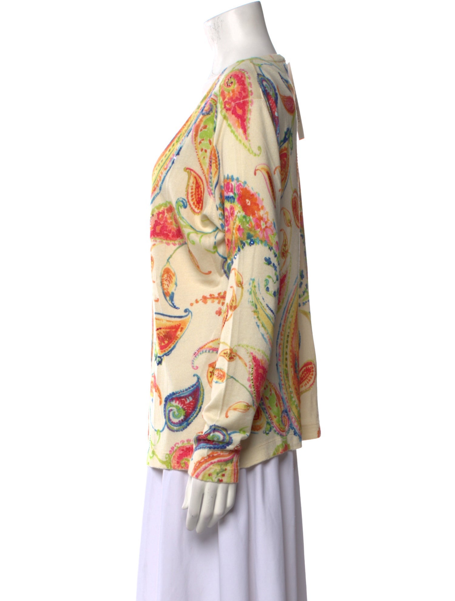 Richard Grand Cashmere Printed Sweater