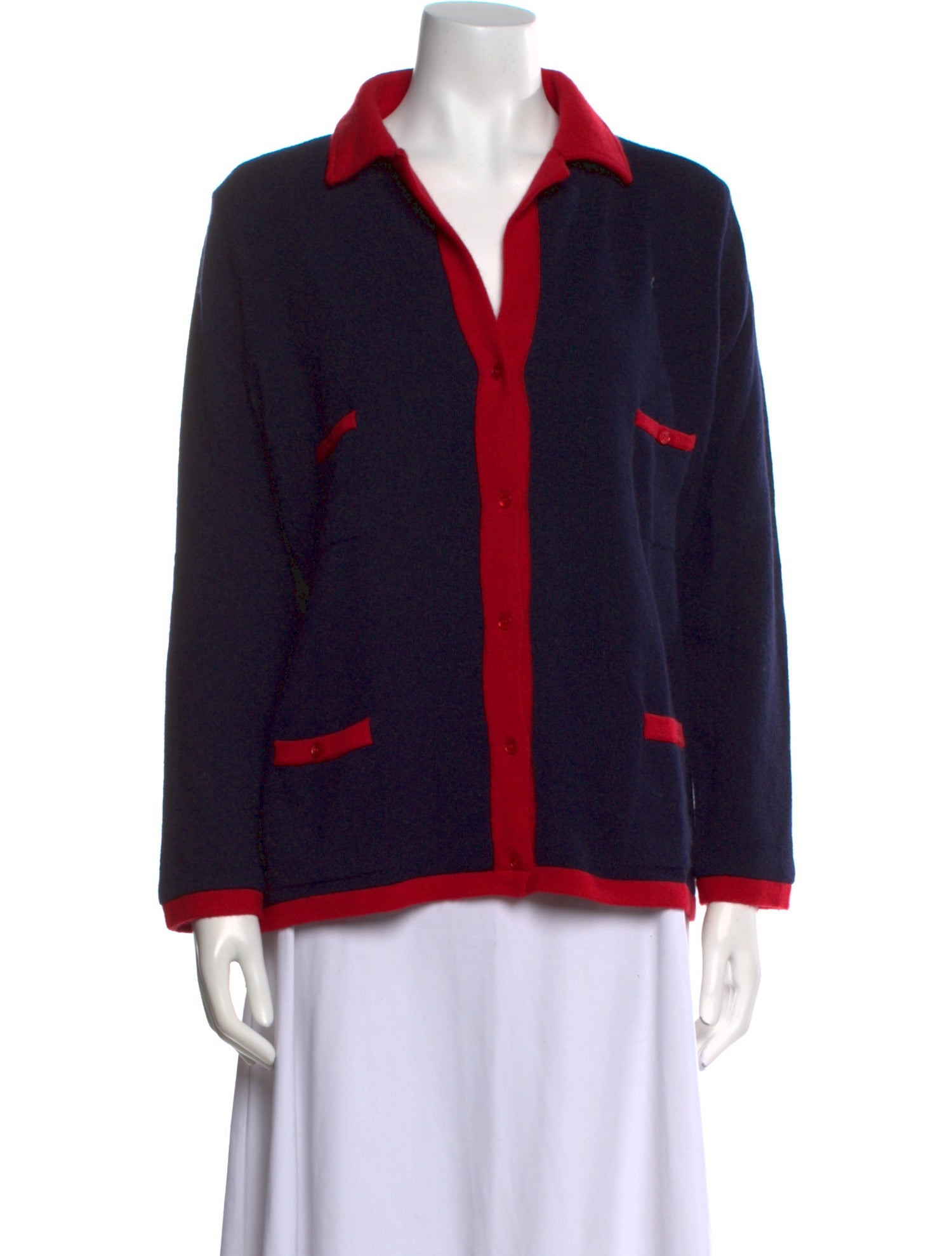 Richard Grand Cashmere Colorblock Pattern Sweater