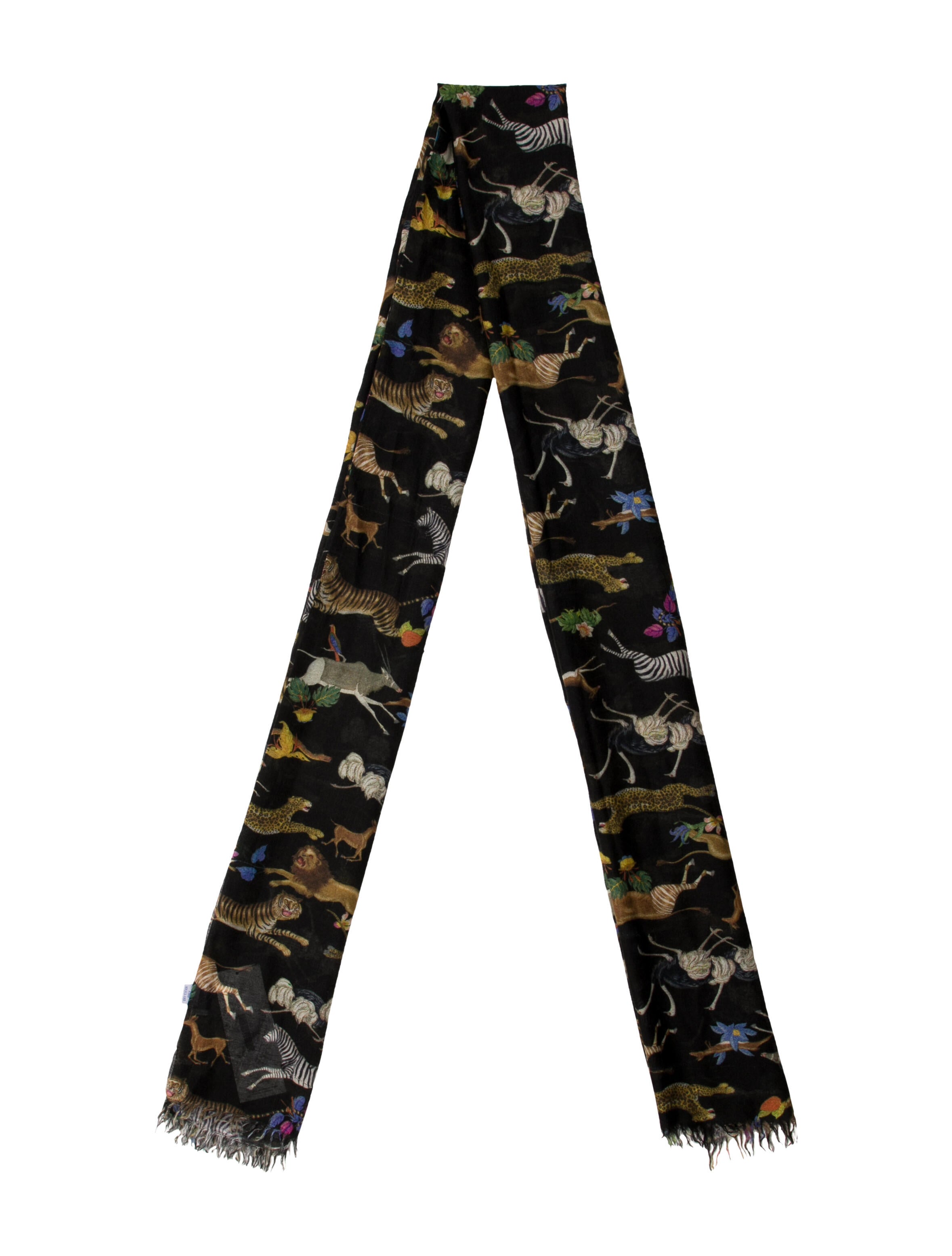 Richard Grand 2021 Christmas Japanese Garden Bandeau Cashmere Scarf