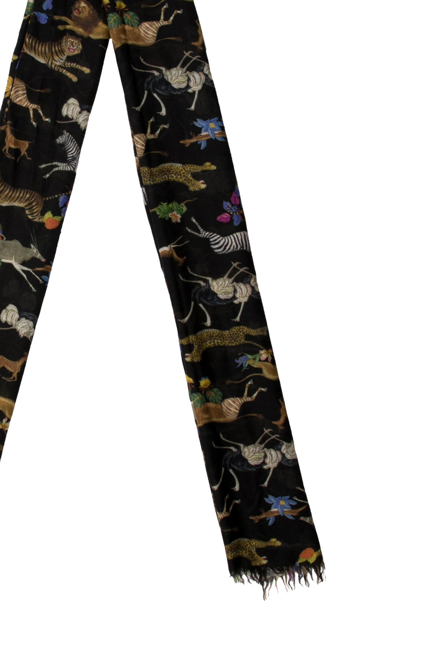 Richard Grand 2021 Christmas Japanese Garden Bandeau Cashmere Scarf