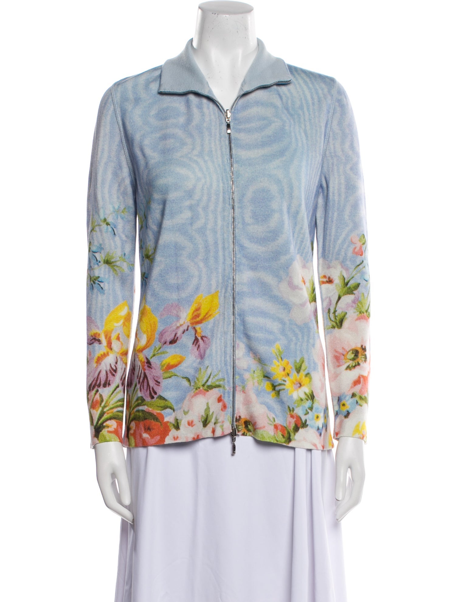 Richard Grand Cashmere Floral Print Blazer