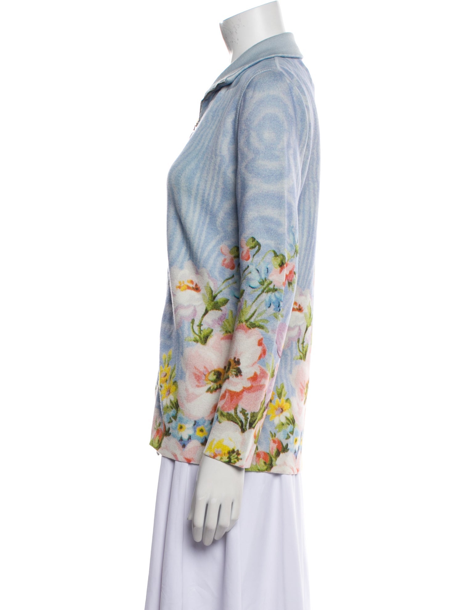 Richard Grand Cashmere Floral Print Blazer
