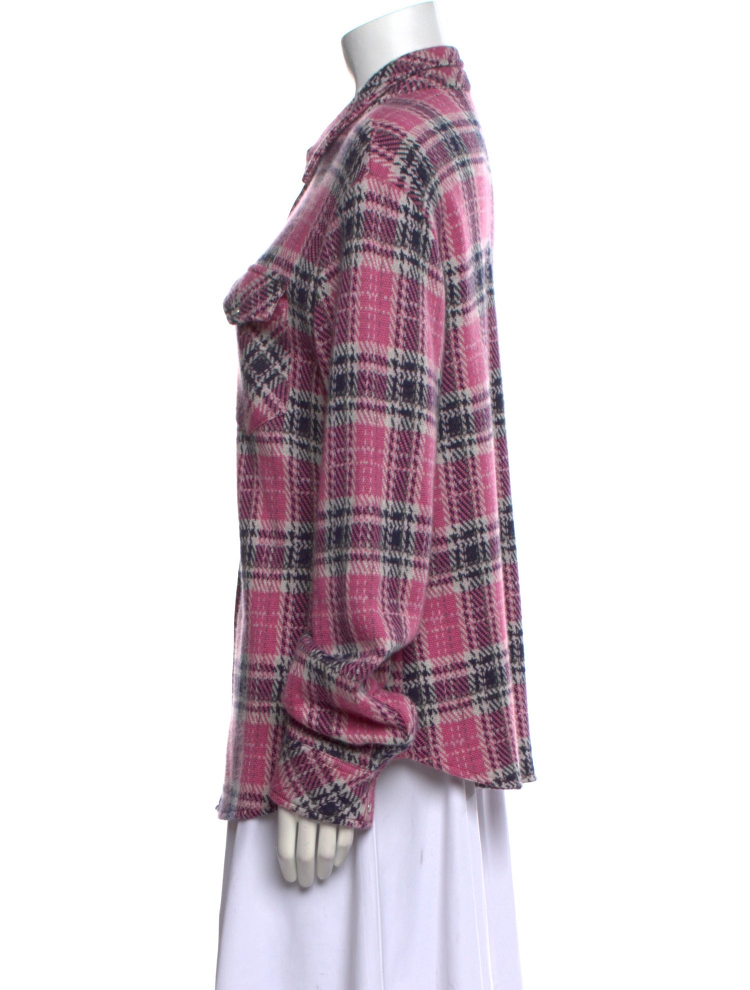 Richard Grand Cashmere Plaid Print Sweater