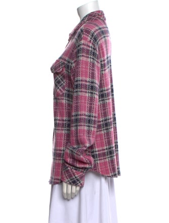 Richard Grand Cashmere Plaid Print Sweater