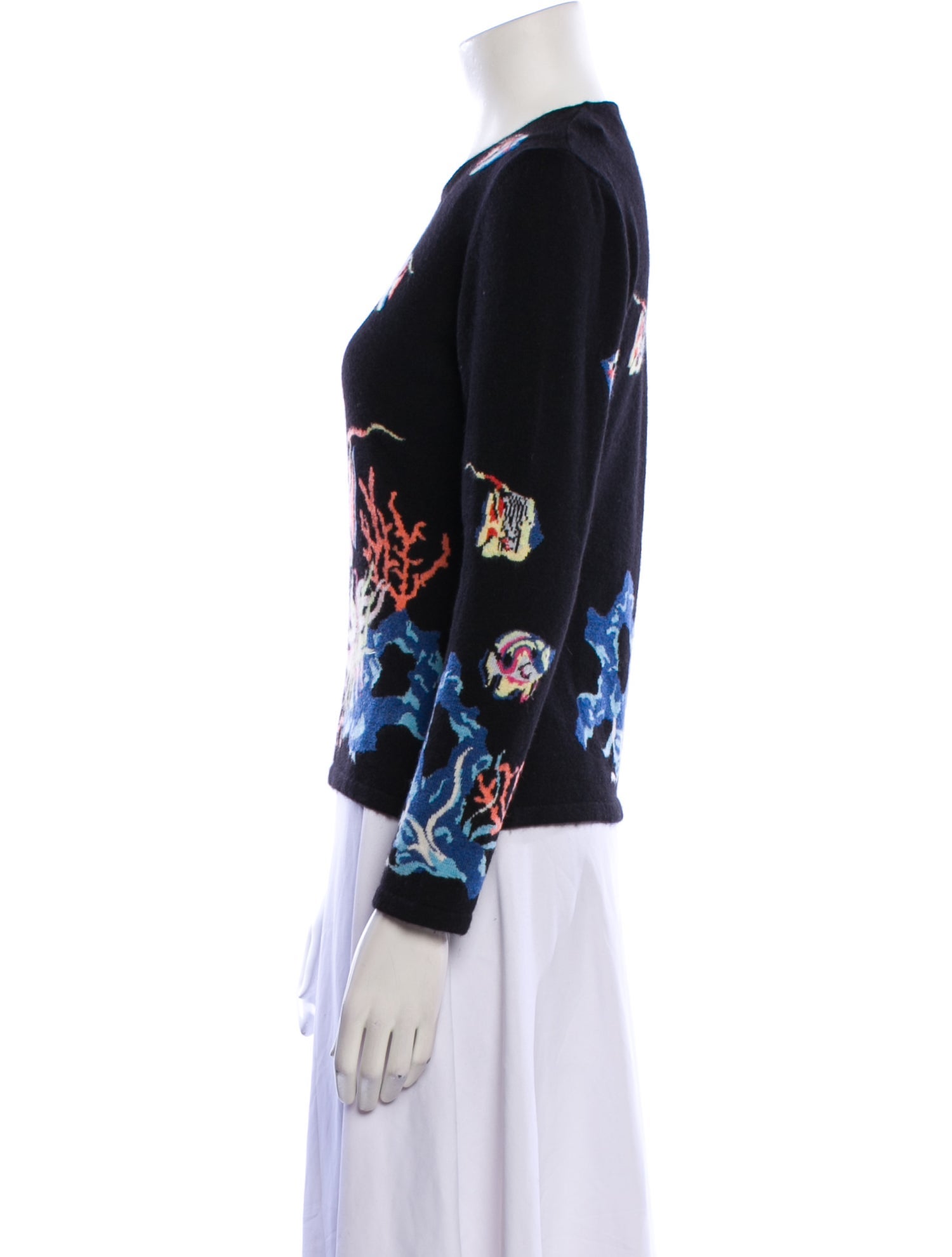 Richard Grand Cashmere Printed Sweater