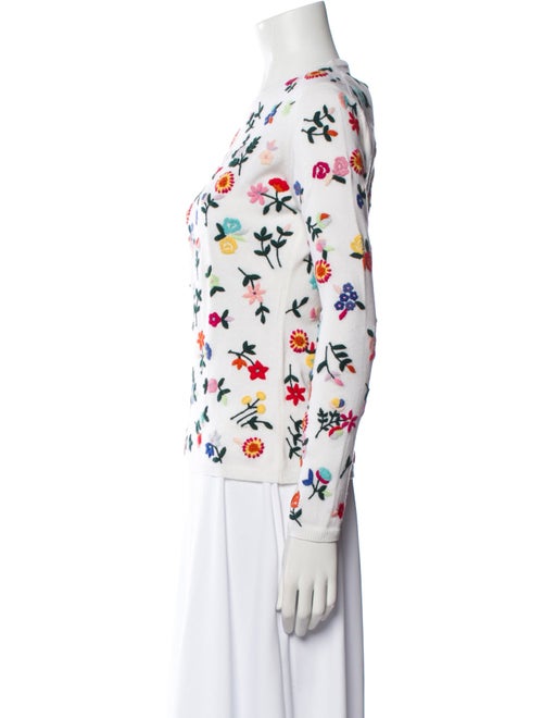 Richard Grand Cashmere Floral Print Sweater