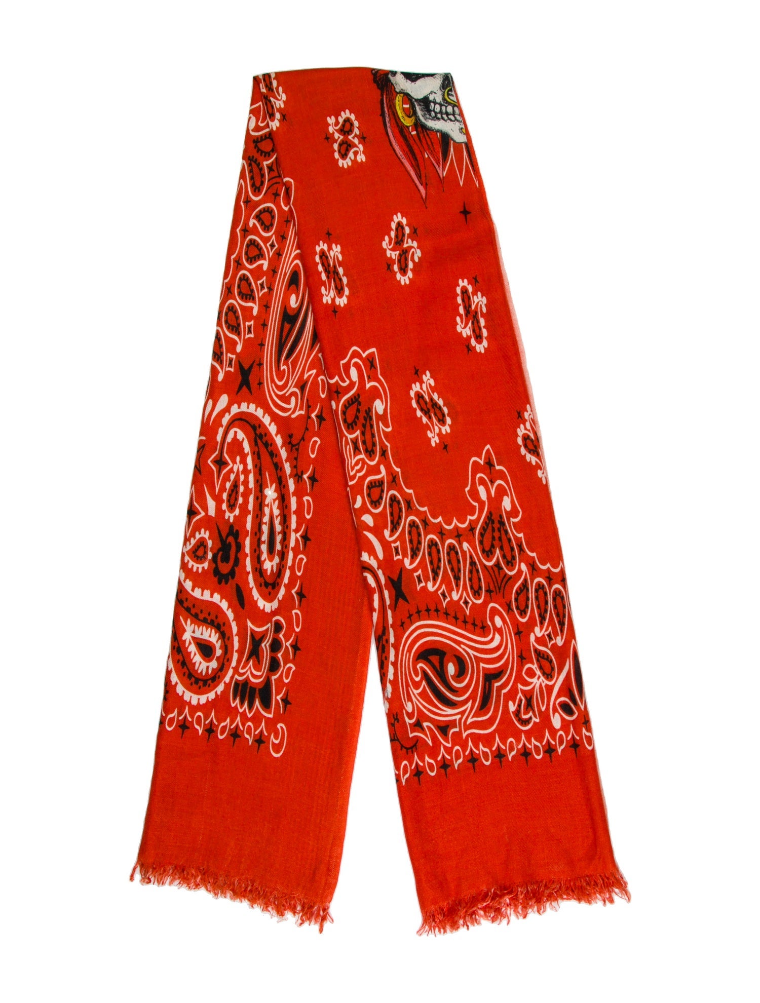Richard Grand Cashmere Paisley Print Scarf