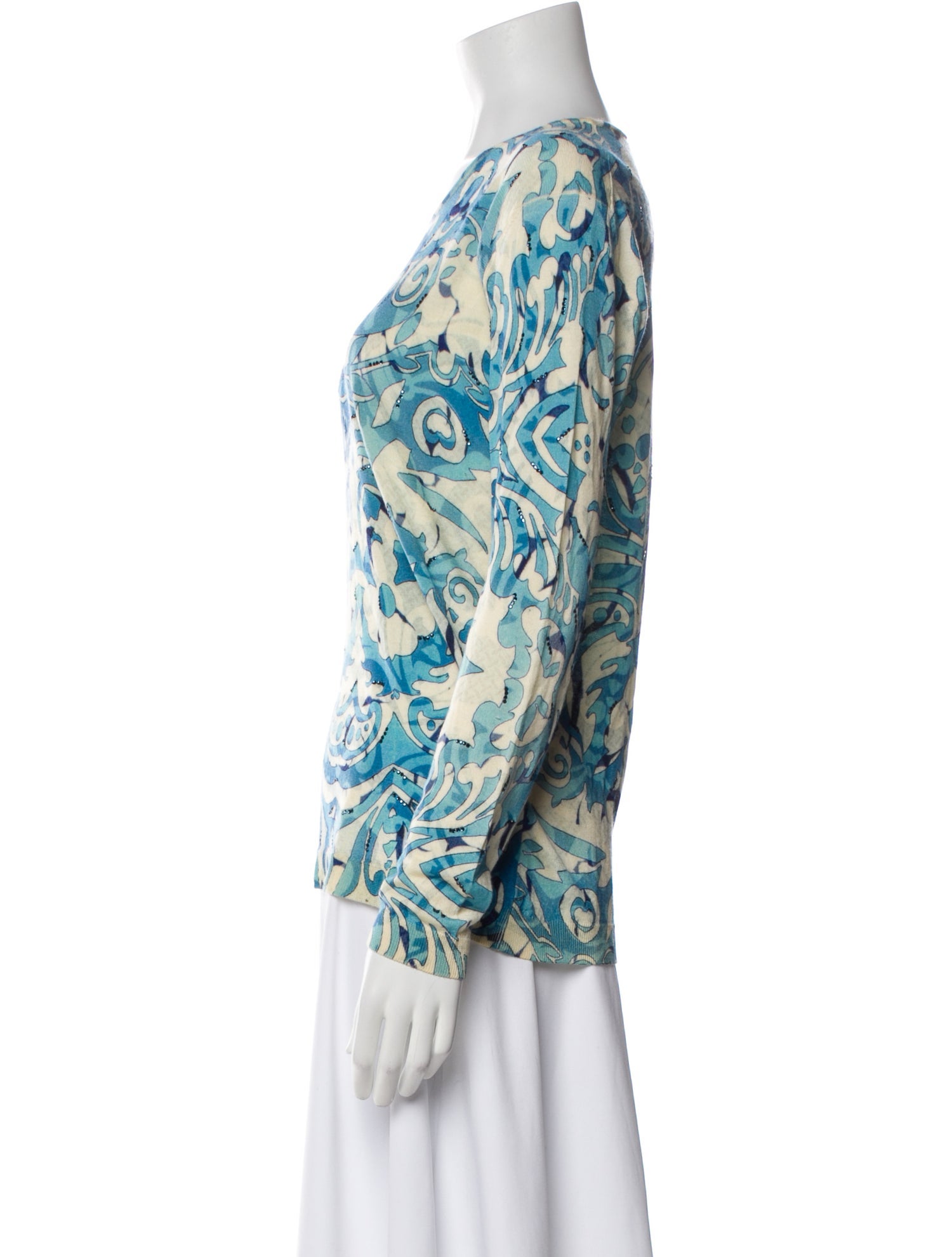 Richard Grand Cashmere Printed Sweatshirt