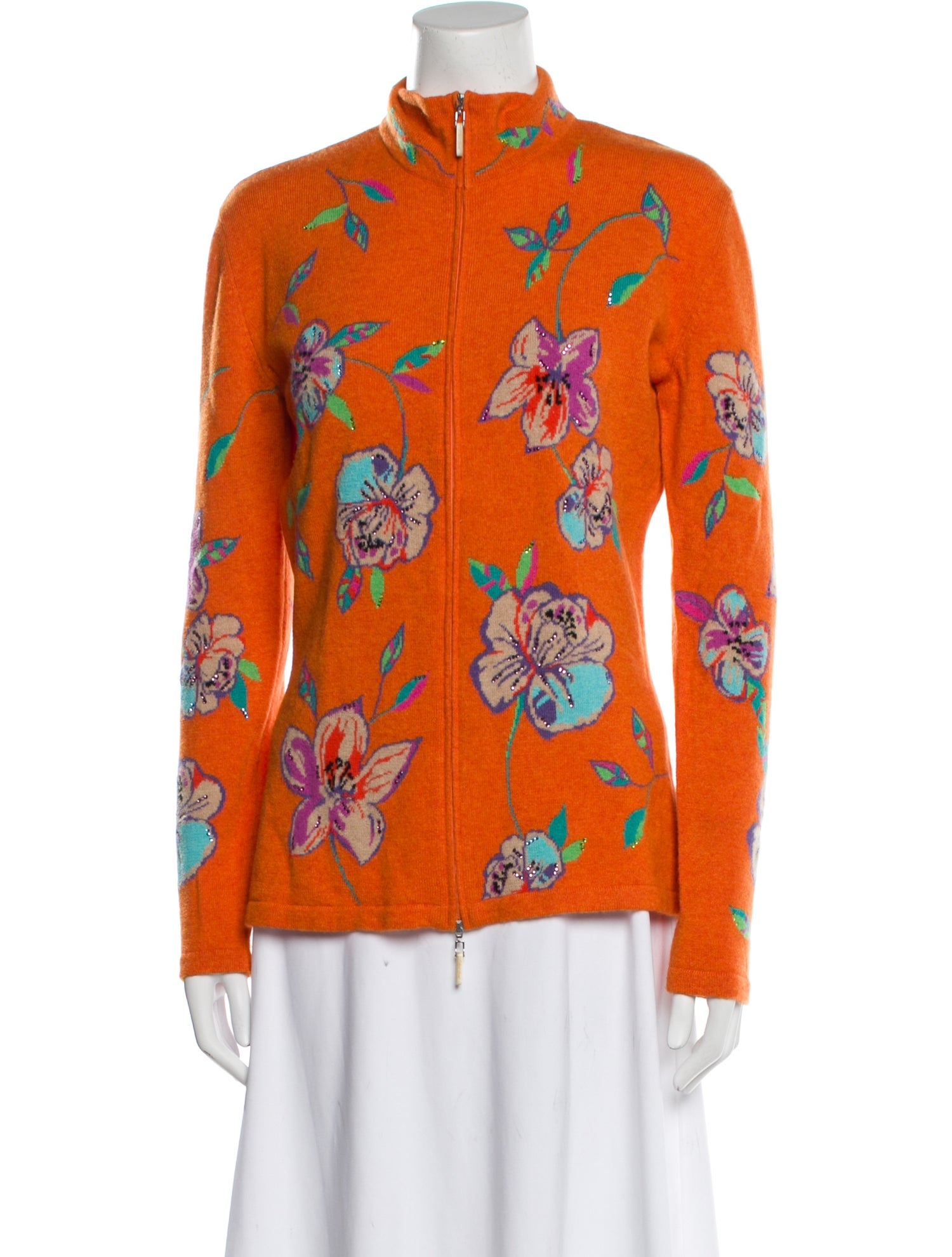 Richard Grand Cashmere Floral Print Jacket