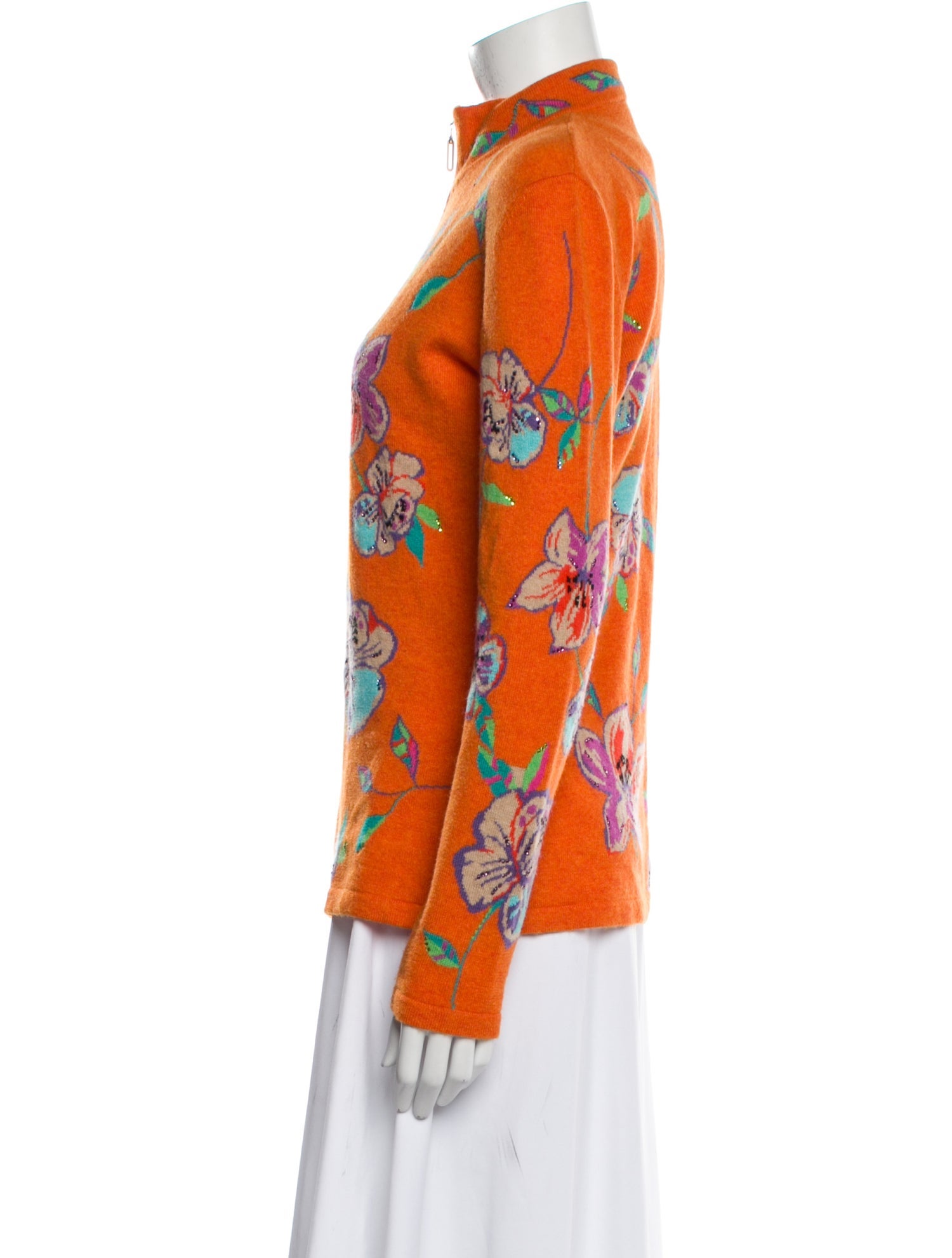 Richard Grand Cashmere Floral Print Jacket