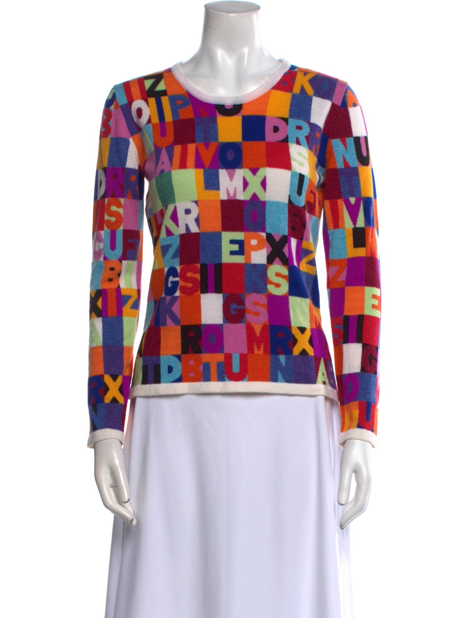 Richard Grand Cashmere Printed Sweater