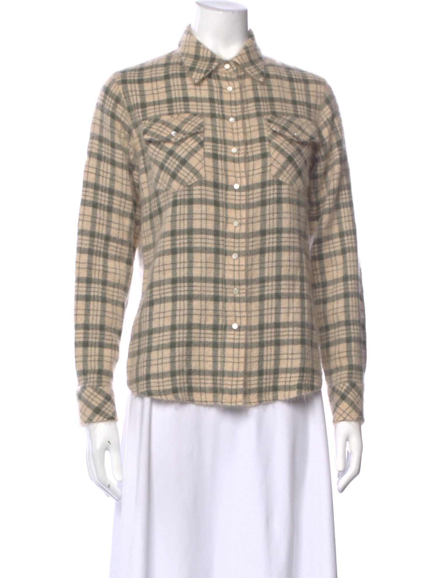 Richard Grand Cashmere Plaid Print Sweater