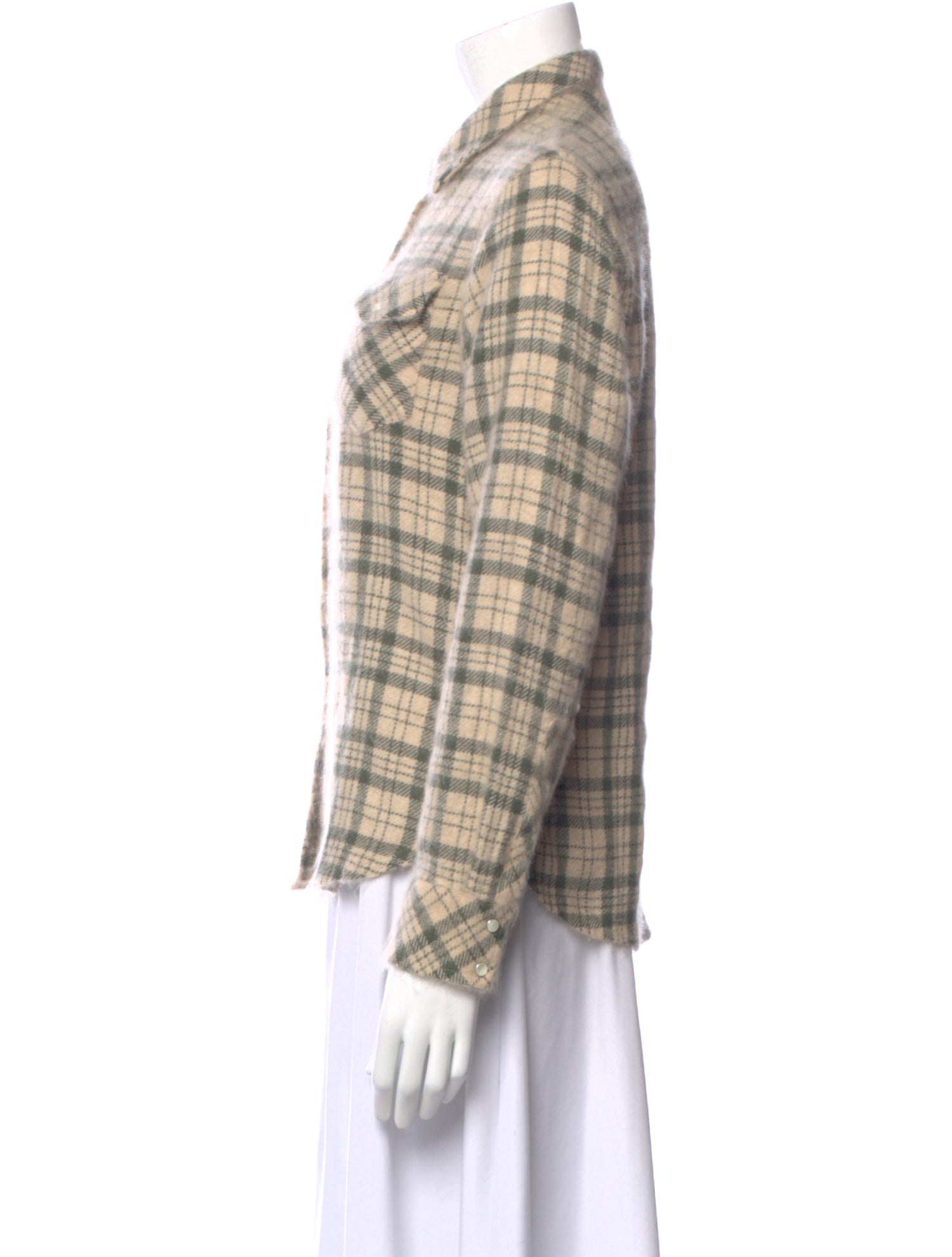 Richard Grand Cashmere Plaid Print Sweater