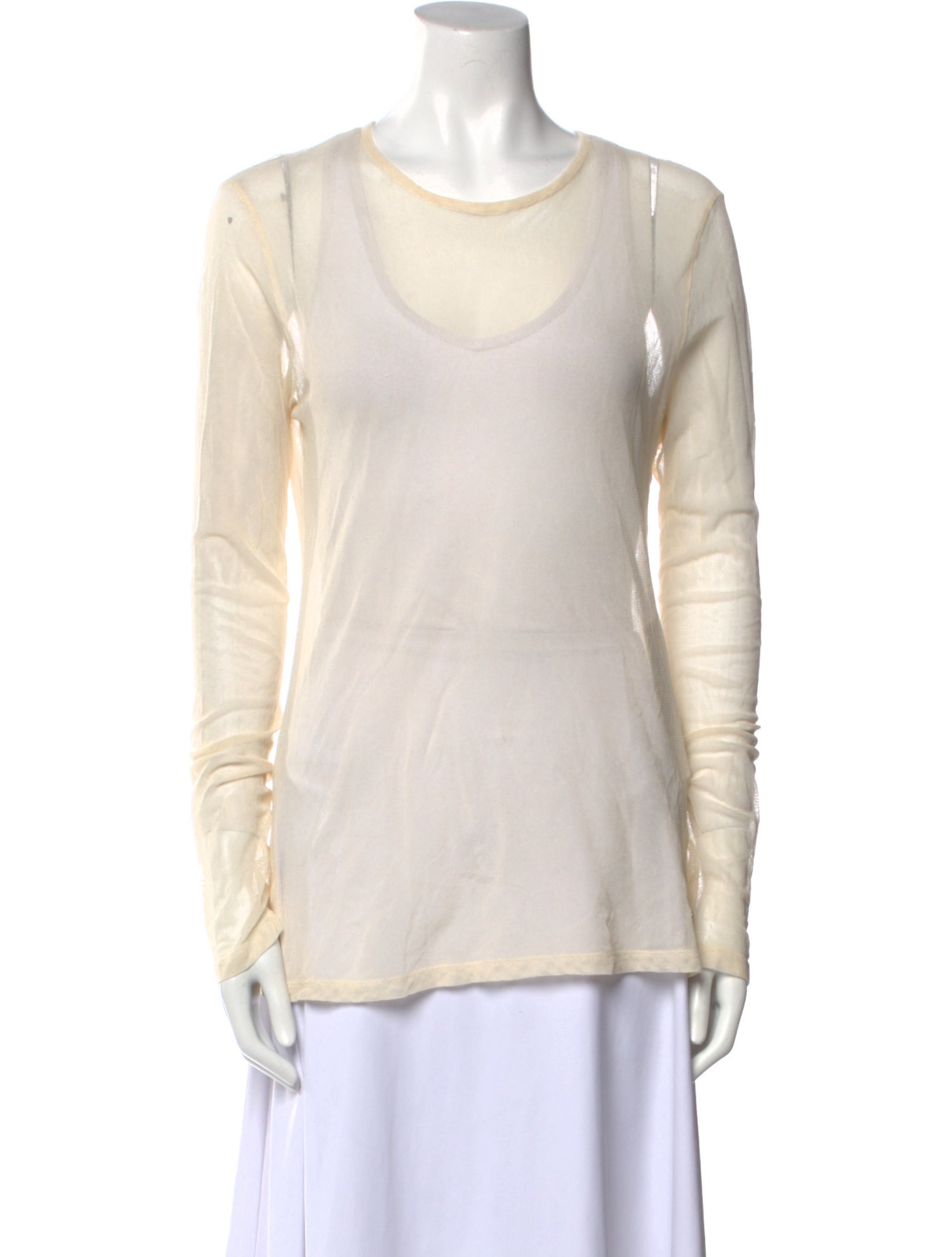 Rier Scoop Neck Long Sleeve T-Shirt