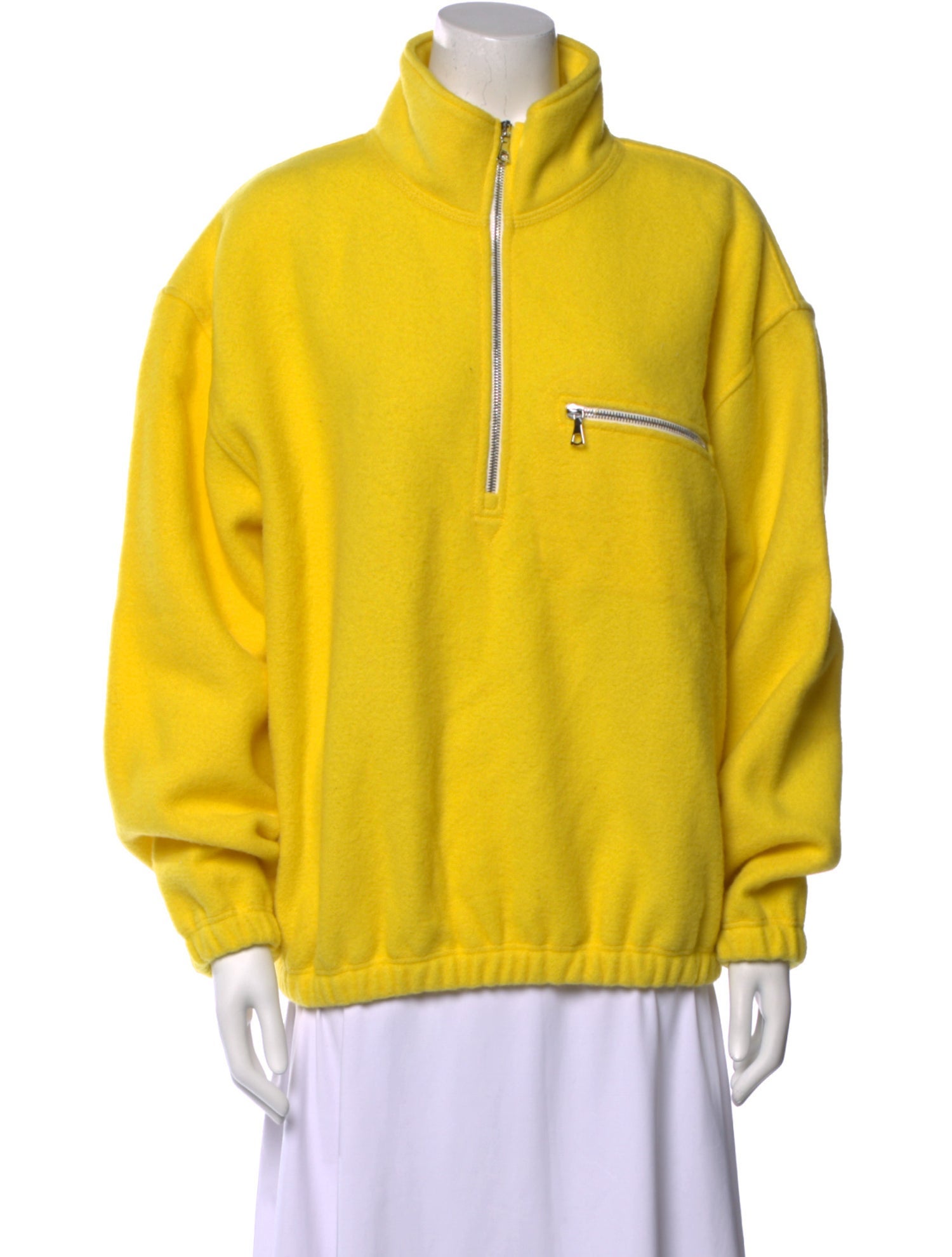 Rier Virgin Wool Mock Neck Sweatshirt