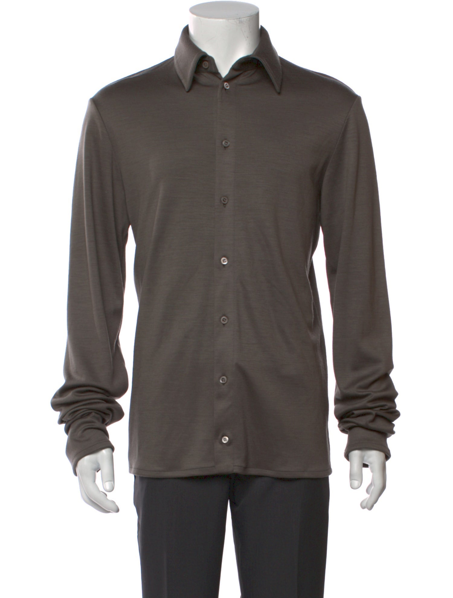 Rier Virgin Wool Long Sleeve Shirt