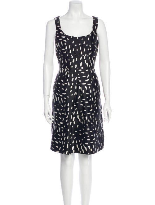 Ricki Freeman x Teri Jon Silk Knee-Length Dress Bl