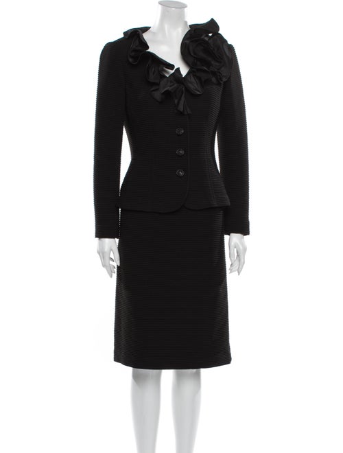 Teri Jon by Rickie Freeman Ruffle Embellishment Sk