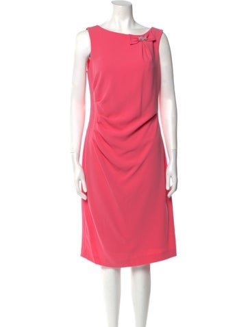 Teri Jon by Rickie Freeman Dresses Bateau Neckline Knee-Length Dress US 8 | M