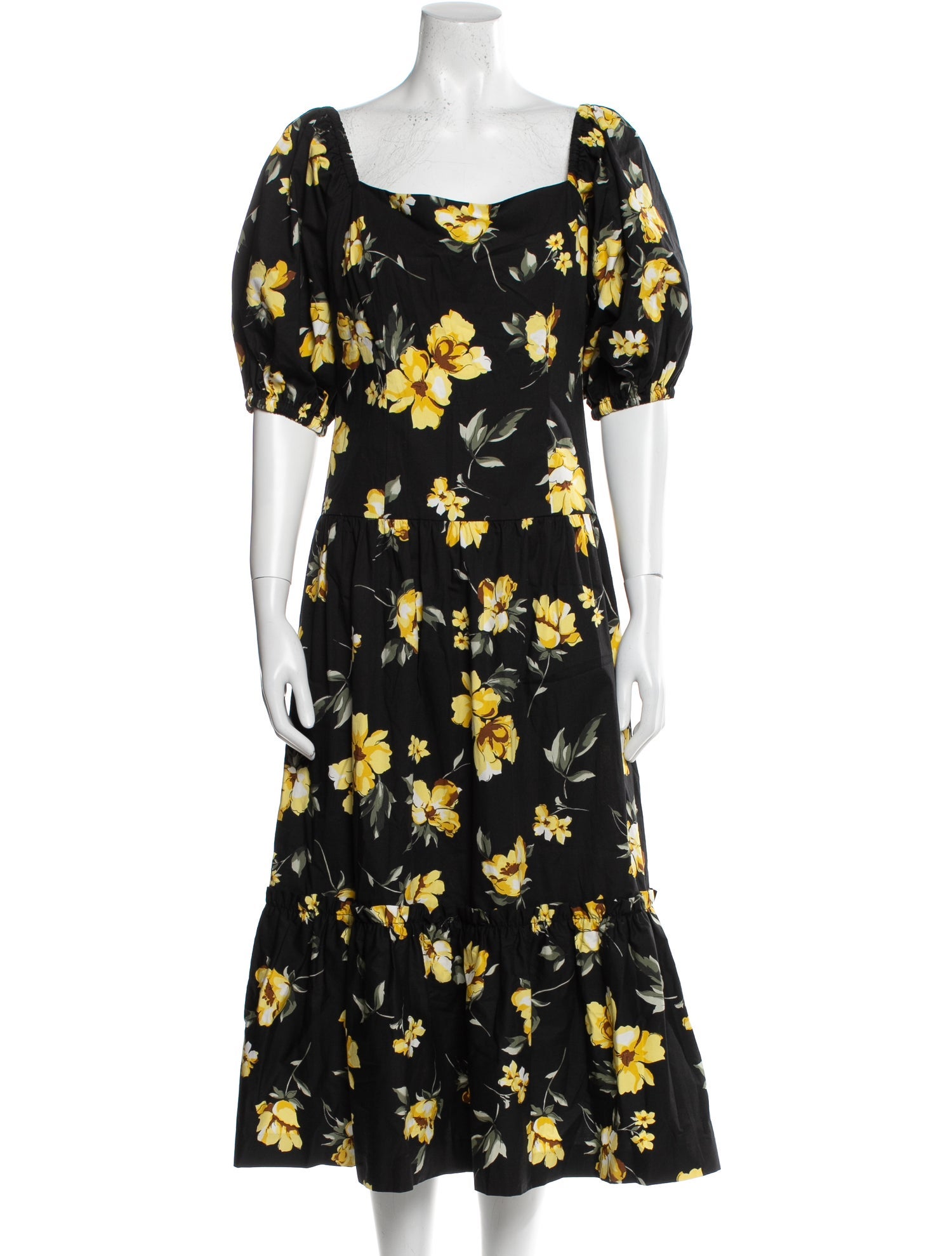 Teri Jon by Rickie Freeman Floral Print Long Dress