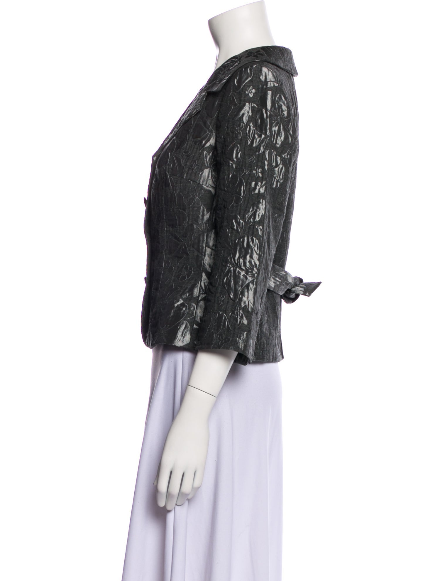 Teri Jon by Rickie Freeman Floral Print Jacket