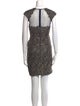 Teri Jon by Rickie Freeman Lace Pattern Mini Dress