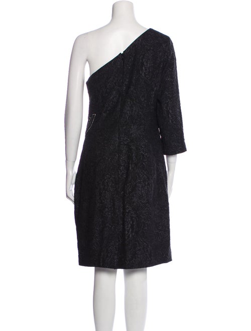 Teri Jon by Rickie Freeman One-Shoulder Knee-Length Dress