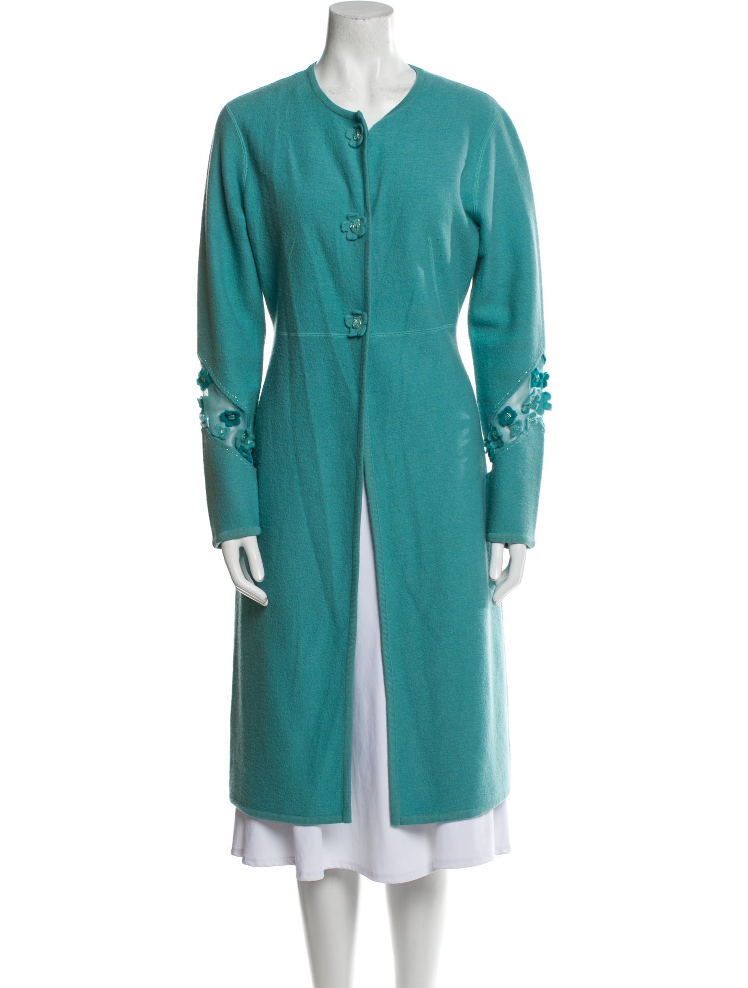 Teri Jon by Rickie Freeman Wool V-Neck Sweater